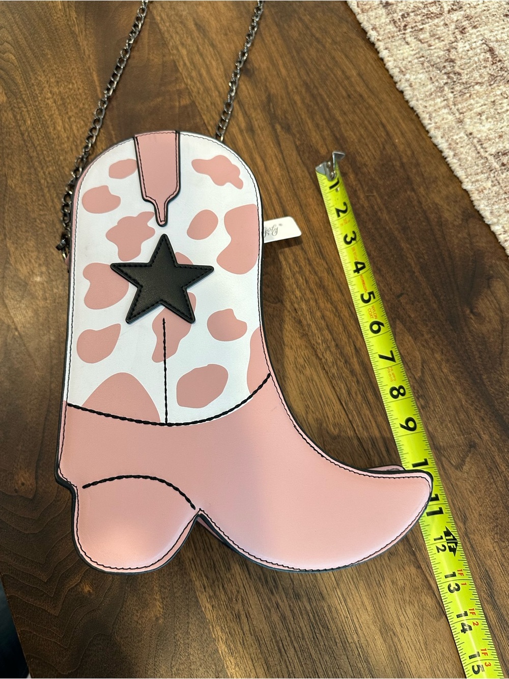 Pink Cowgirl Boot Crossbody Bag Western Festival Purse Girly Boutique NWT